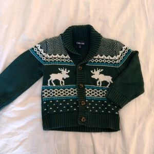 Toddler button up cardigan sweater